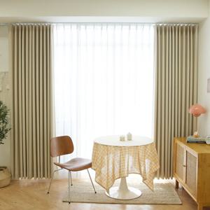 소프트밀키 형상기억커튼-가로135cm x세로231~270cm