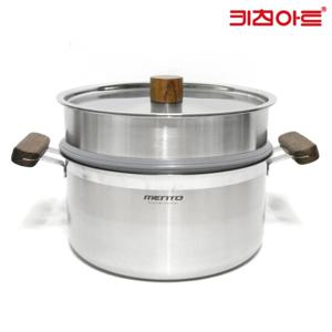키친아트 멘토 IH 스텐냄비 24찜솥