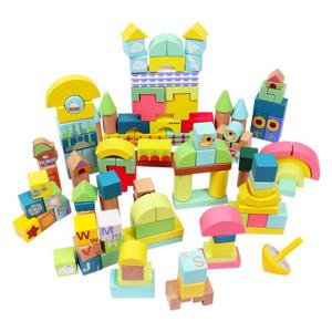 파스텔 가든 원목 블록 120pcs