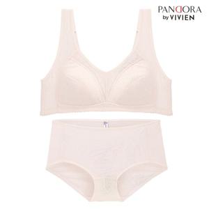판도라BY비비안 VBPS7132 인견 노와이어 브라팬티 세트