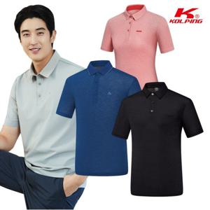 콜핑 GS_트레킹 남여 여름 카라 집업 등산 반팔 티셔츠 균일가