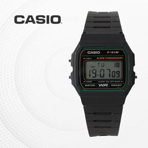 카시오 CASIO 남여공용 우레탄 빈티지 전자 손목시계 F-91W-3D
