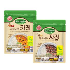 오뚜기 헬로베지 채소가득 짜장 / 카레 X 6개 (택 1)