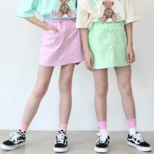 [제니]제니 PP 직기 치마 바지 여름 여아 주니어 면 스커트