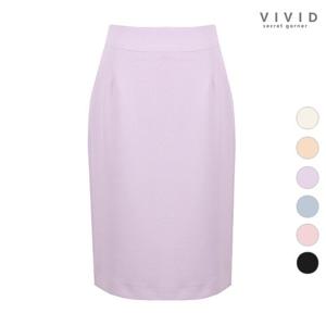 [비비드시크릿가너]VIVID 여성 파스텔 기본 정장 스커트