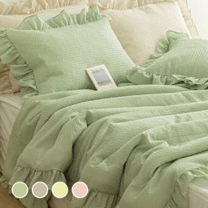 쿨링 시어서커 에이드 프릴 여름 차렵이불 Q 패드세트