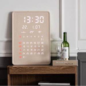 플라이토 그랜드 캘린더 대형 인테리어 LED 벽시계 35cm[각인추