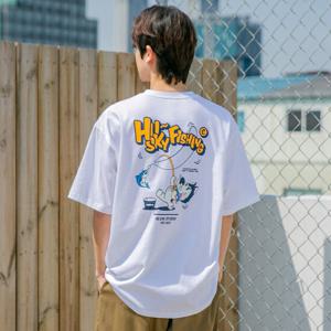 XL~4XL 빅사이즈 허스키 피싱 오버핏 반팔티 BE53762 (2 COLOR)