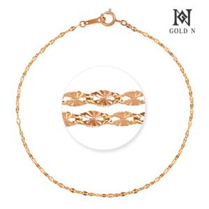 골드앤 14K 써니체인 두줄 팔찌 소