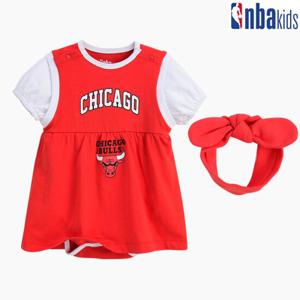 [NBA KIDS] LAK 여아 원피스 바디수트 헤어밴드 세트(5-2) (K215TO003P)