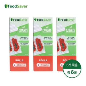 푸드세이버 28cm 진공밀봉롤 6롤 FSFSBF0626(2롤)x3개