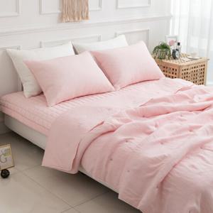 버드 인견 피그먼트 차렵이불+베개커버2 세트 Q