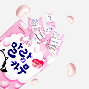 롯데제과 말랑카우 대용량 158g 딸기우유맛 x 4개