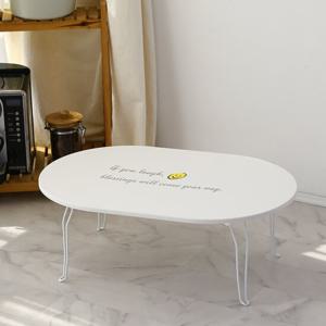 모던 레터링 라운드 다용도 접이식 테이블 밥상 찻상