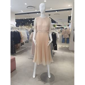 퍼프 소매 오간자 플리츠 원피스 GM6A0OP36