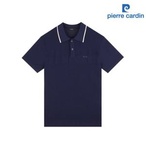 [피에르가르뎅] 양면 조직 반팔 니트 카라티 PMKT2352