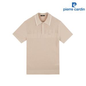 [피에르가르뎅] 양면 조직 반팔 니트 카라티 PMKT2351