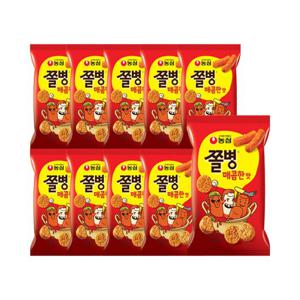 농심 쫄병 매콤한맛 82g x 10개 / 스낵 간식