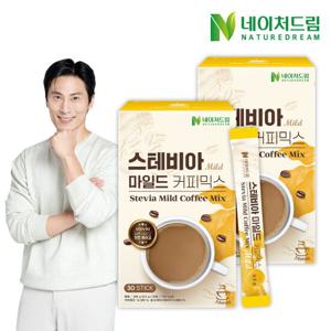 네이처드림 제로슈가 스테비아 마일드 커피믹스 30포 x 2박스