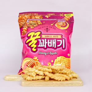 농심 꿀꽈배기 300g / 대용량 스낵 지퍼팩보관