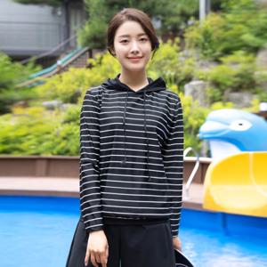 [모슬린]엄마옷 루즈핏후드래쉬가드수영복 SW206342 마담/미시옷