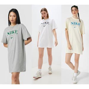 [나이키]나이키 루즈핏 레이나드 루즈핏 반팔원피스 옐로우 그레