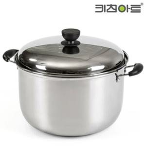키친아트 스텐 곰솥 32cm 대형 사골 백숙 국냄비 큰냄비