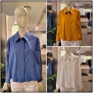 [SOUP] (SY8LS33) 카라넥 앞뒤 언발 셔츠