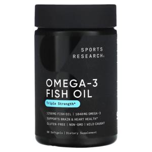 스포츠리서치 오메가3 피쉬오일 트리플 스트랭스 1250mg 90정