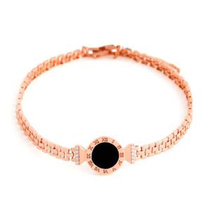 [비앤비골드] 18K 오닉스 로마체 시계 체인 팔찌 PNB33665