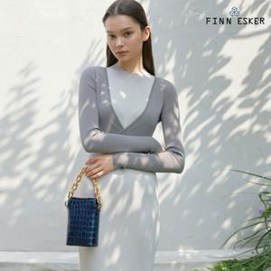 핀에스커 소가죽 크로커 오픈백