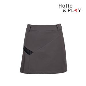 홀릭앤플레이 여성 백기모 주름 스커트-HA3WCU001KK