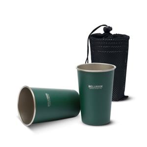스텐 다용도컵 520ml 2P set(그린) /맥주컵 /캠핑용컵