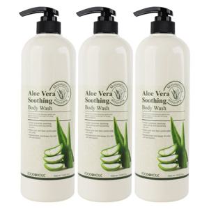 (3개)푸드어홀릭 알로에베라 수딩 바디워시 1000ml