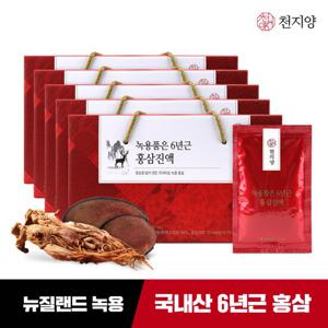 천지양 녹용품은 6년근 홍삼진액 30포 5박스