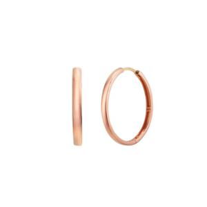 [모아르] 14K 골드핀 원터치 링 귀걸이 15mm 둥근 디자인