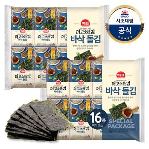 [사조대림] 더고소한김 바삭 돌김 (4.5g x16번들/도시락) x2개