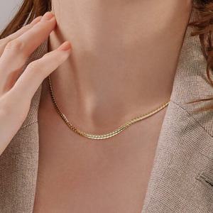 제이로사 14k 뉴 볼륨 뱀줄 목걸이 3mm