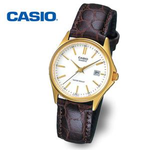 [정품] CASIO 카시오 LTP-1183Q-7A 여성 금장 가죽시계