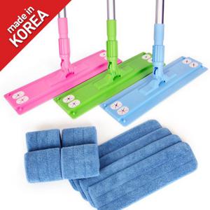 [라이펀] 알루미늄 밀대세트 [청소기+극세사패드 커팅형8장]