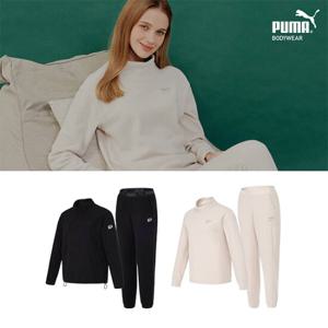 [푸마바디웨어] 푸마 양면 기모 여성 플리스 셋업 4종 세트