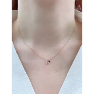 로이드 이니셜 탄생석 18K 목걸이 LNT15008T