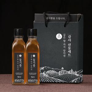 초신선 들기름180ml x 2개입 감사선물세트(들기름180ml x 2병)