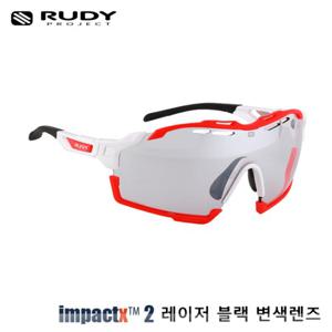 루디프로젝트 컷라인 글로스 화이트 레드플루오범퍼 임팩트X 포토크로믹2 레이저블랙