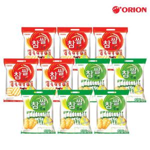 크라운 참쌀설병 128g x5개+ 참쌀선과 115g x5개 쌀과자 세트 대