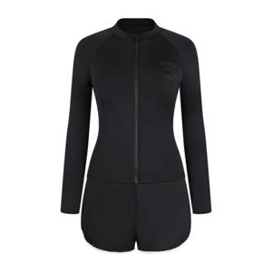 [아레나] 여성 레저 짚업 래쉬가드 세트 A3BL1PS05 BLK