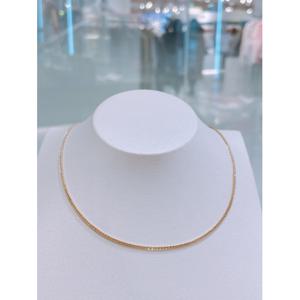 (50CM) 미니골드 14K 아몽 롱 체인 목걸이 NLEM4145