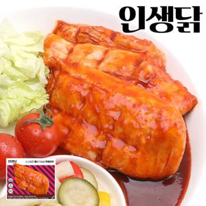 인생닭 소스담은 통 닭가슴살 떡볶이맛 130g 10팩