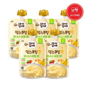 [남양유업]맘스쿠킹 유아 이유식(6개월~) 바나나사과배 100g 5입