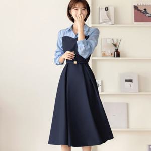 [시크라인] 프랩토 플레어 원피스